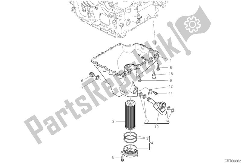 Alle onderdelen voor de Olie Pan van de Ducati Streetfighter V4 S USA 1103 2020